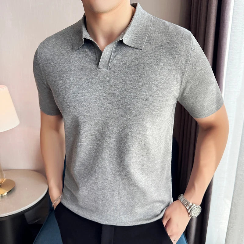 Elastic Polo Shirt