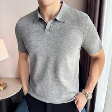 Elastic Polo Shirt