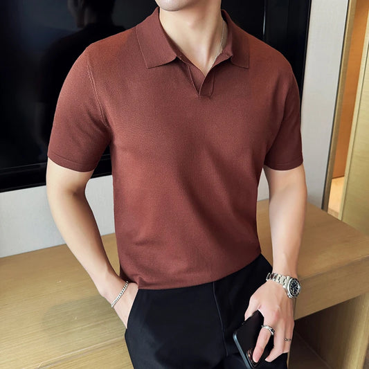 Elastic Polo Shirt